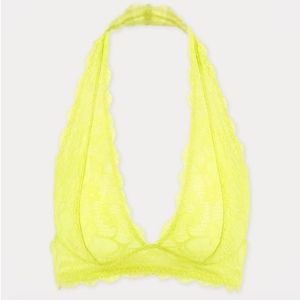 FP Intimately Galloon Halter Lace Bralette